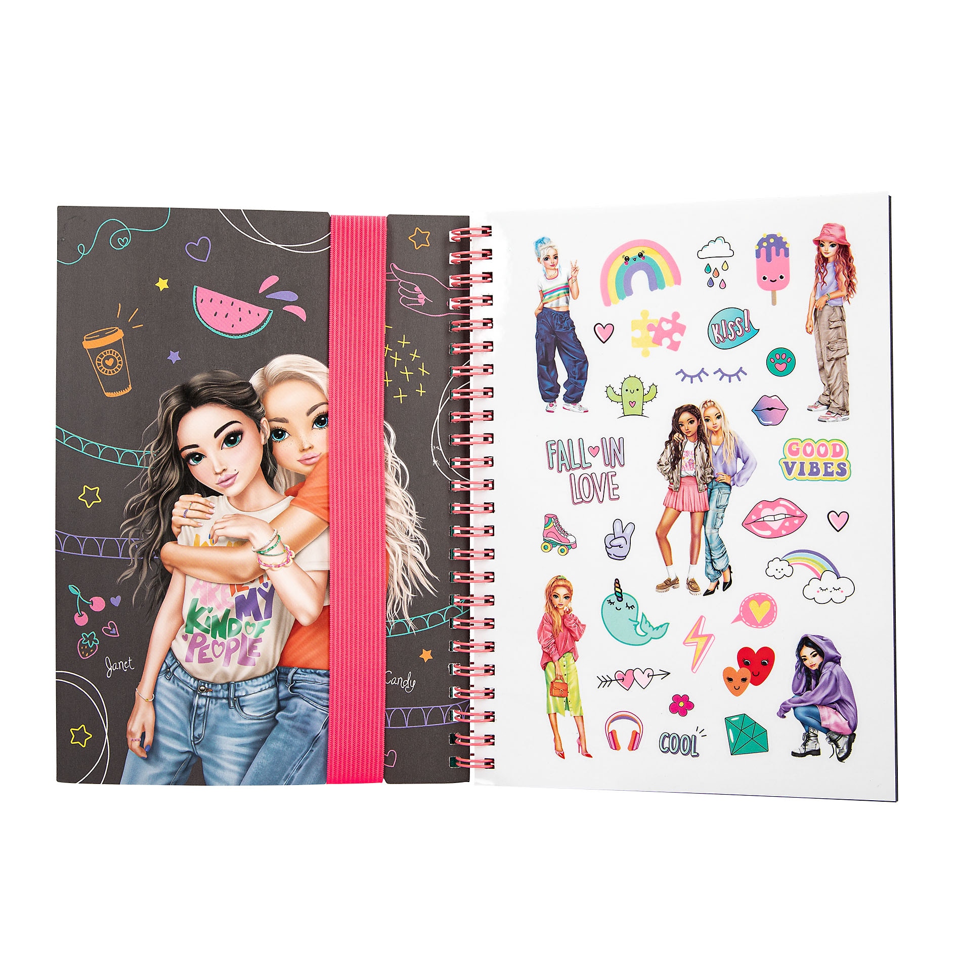 Libro doodle con rotus neón TOPModel 3