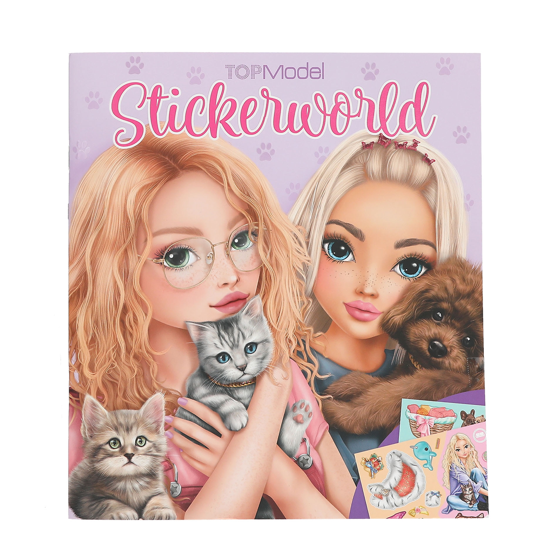 Livro de autocolantes Stickerworld TOPModel 2