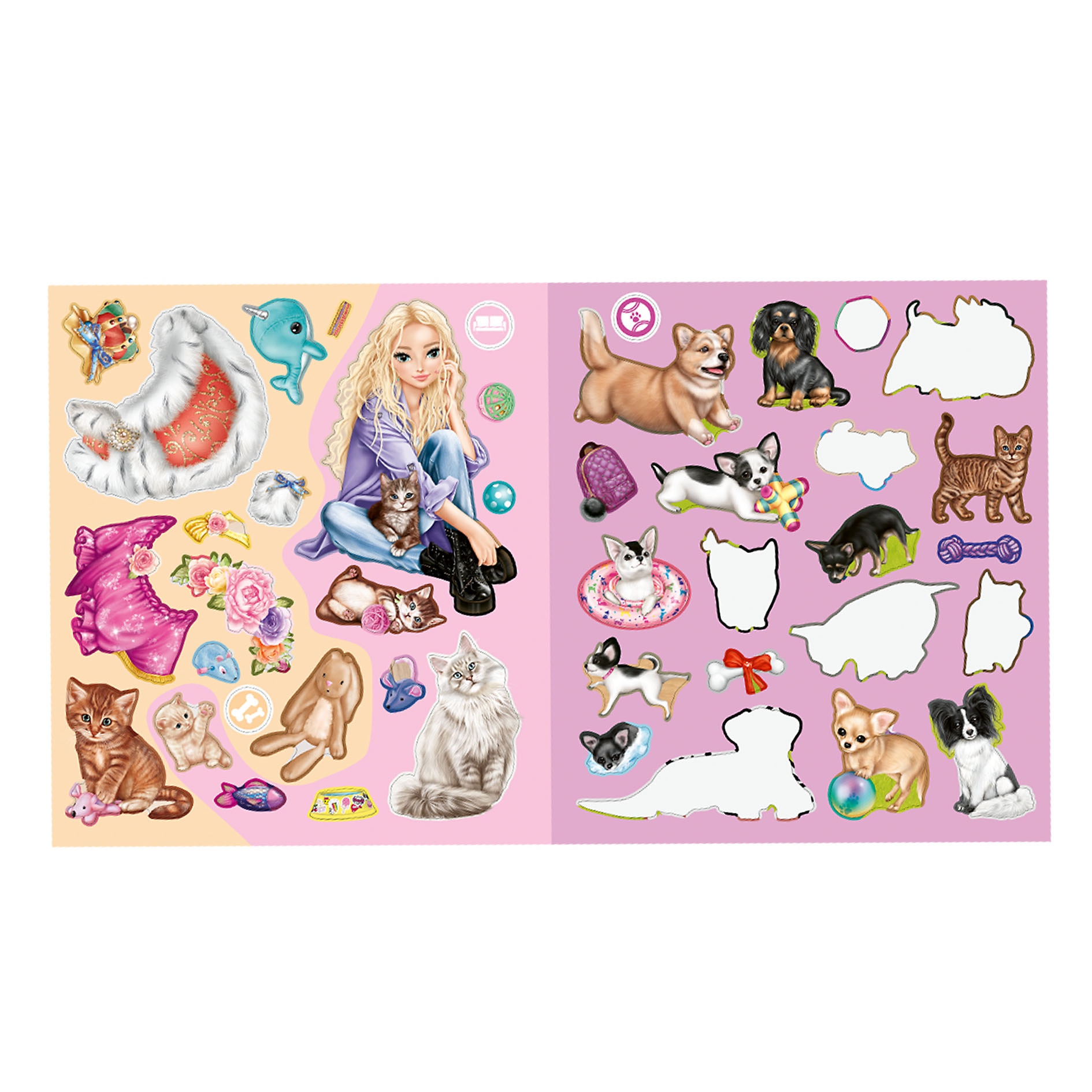 Livro de autocolantes Stickerworld TOPModel 4