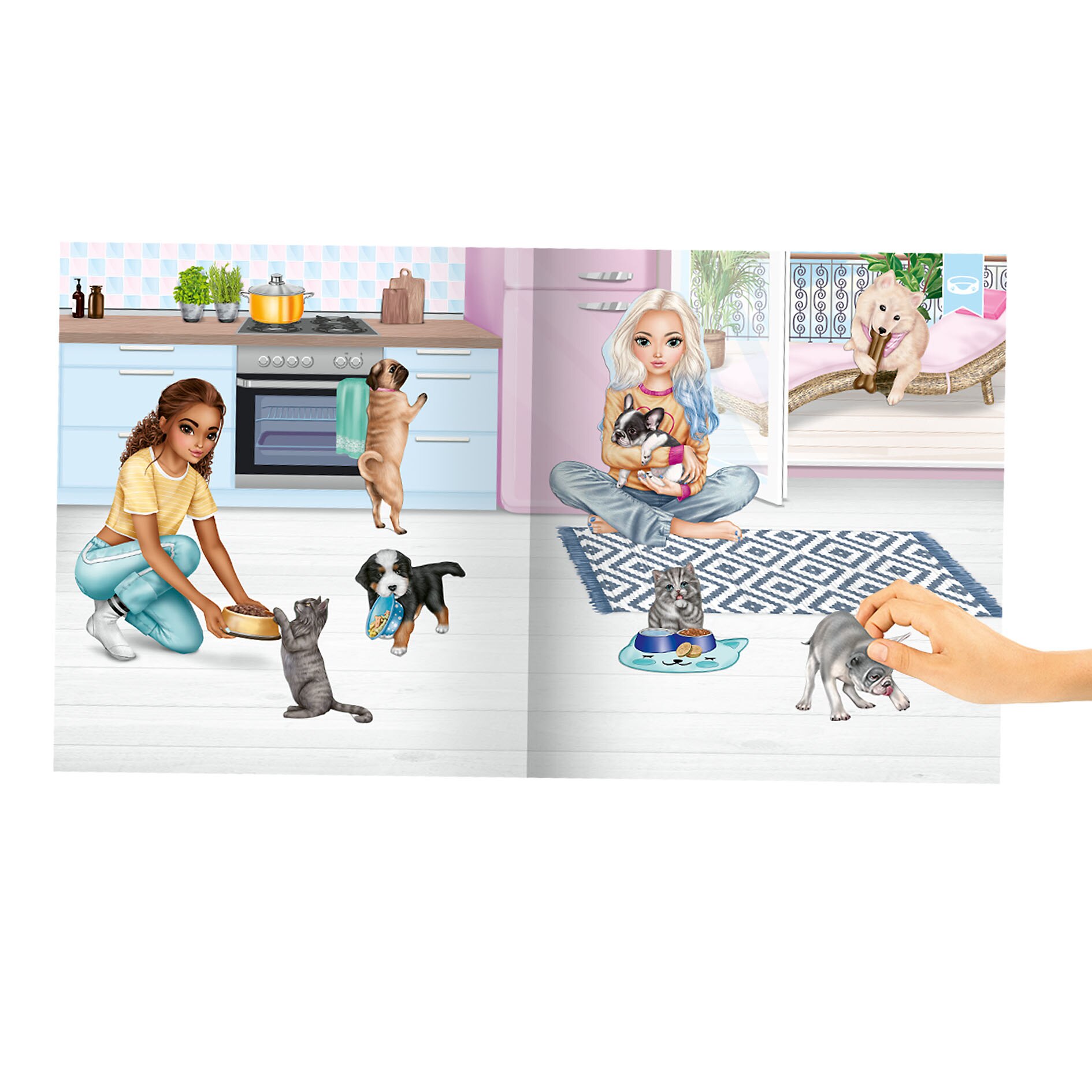 Livro de autocolantes Stickerworld TOPModel 5