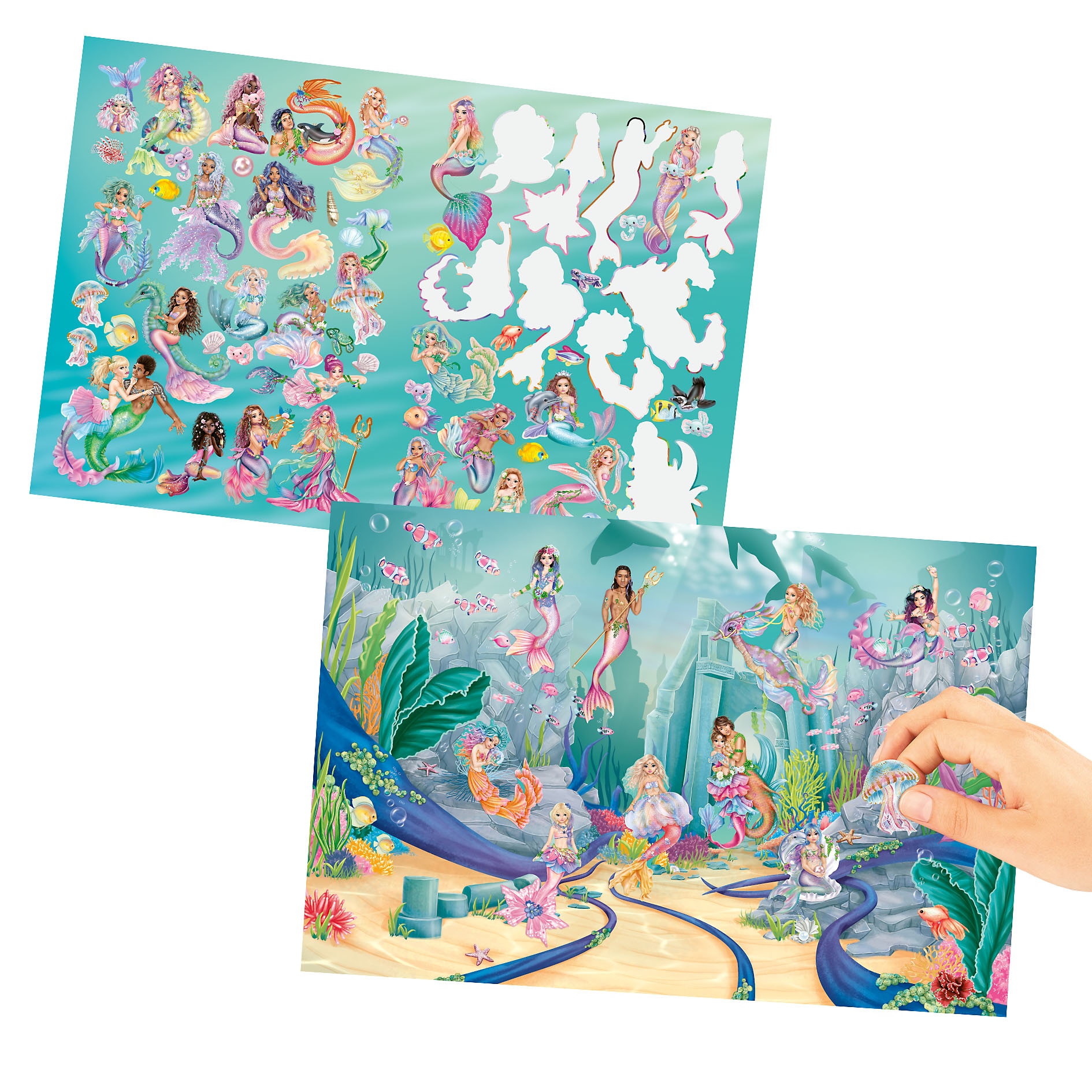 Libro pegatinas Mermaid TOPModel 3