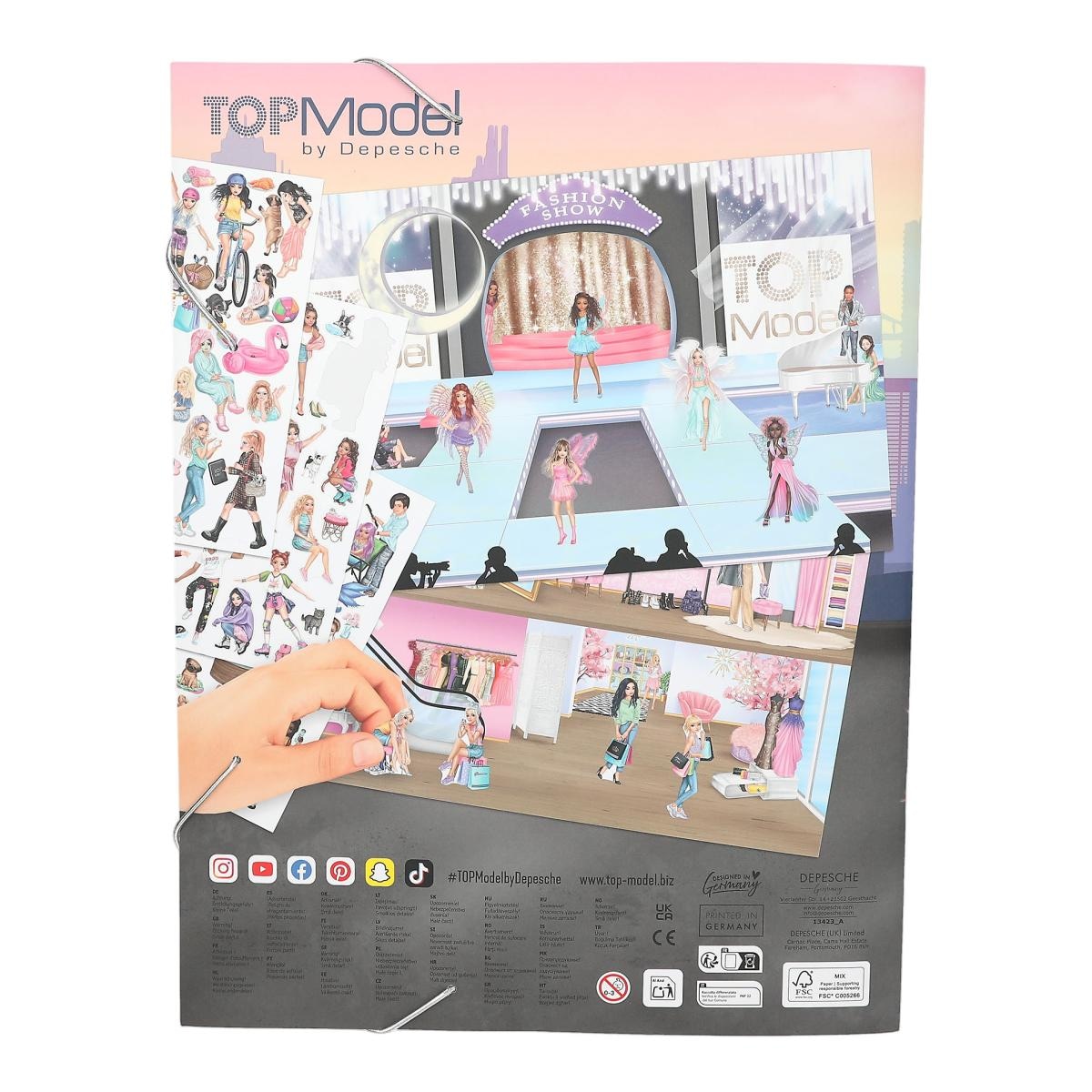 Livro Stickerworld TOPModel 3