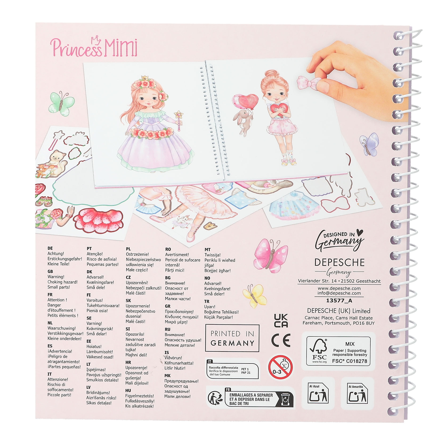 Libro dress me up Princess Mimi 3
