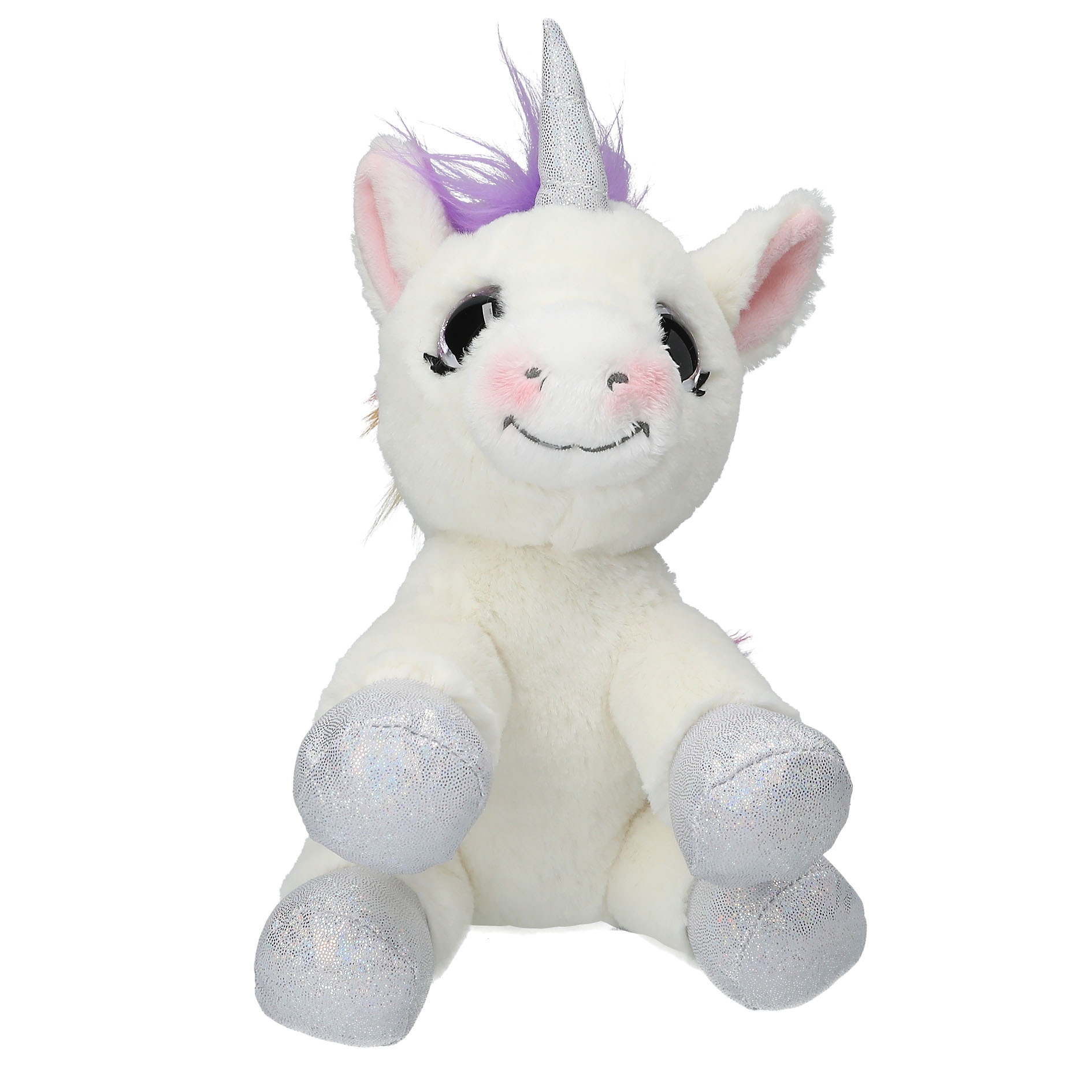 Unicornio peluche blanco 22 cm Ylvi 2