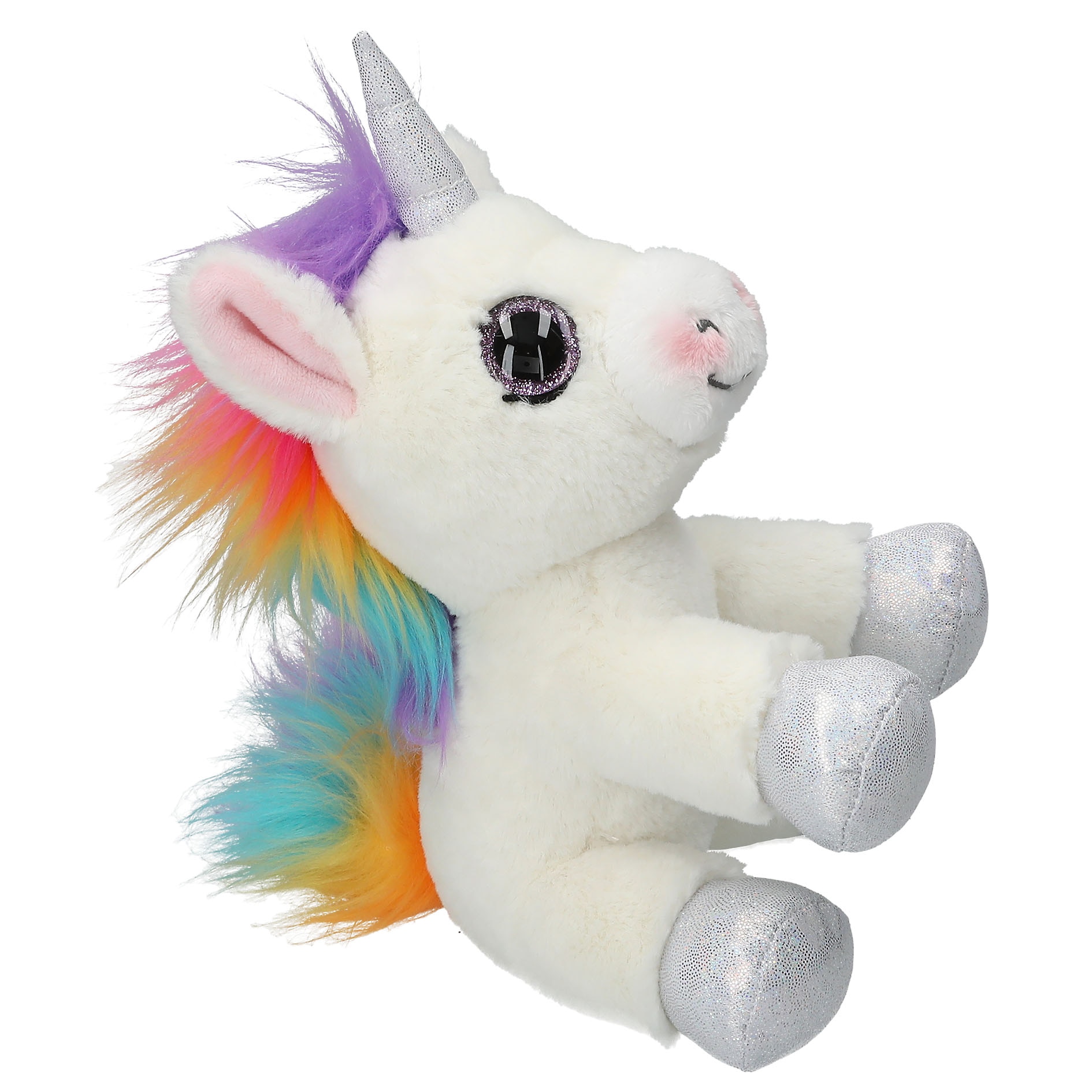 Unicornio peluche blanco 22 cm Ylvi 3