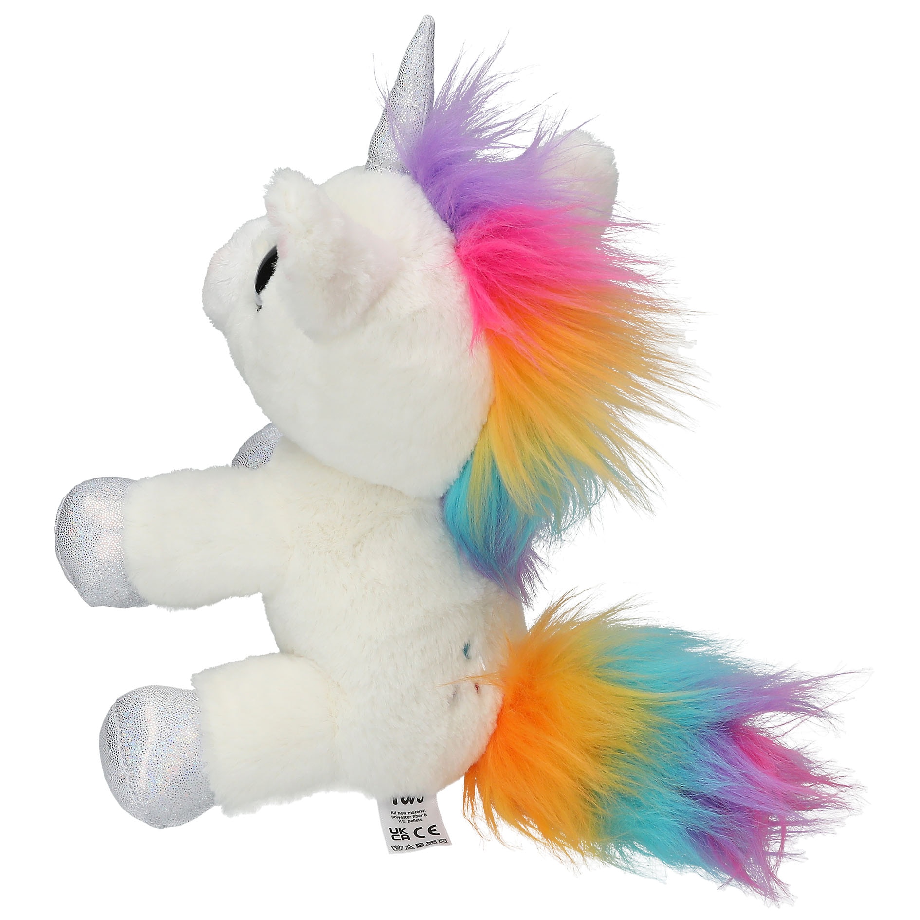 Unicornio peluche blanco 22 cm Ylvi 4