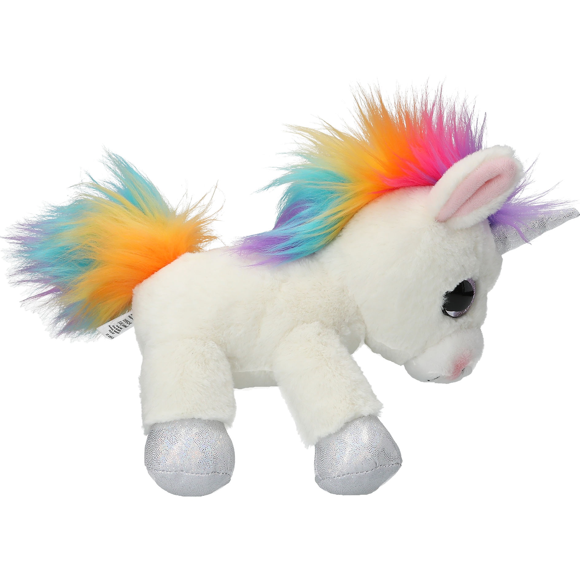 Unicornio peluche blanco 22 cm Ylvi 5