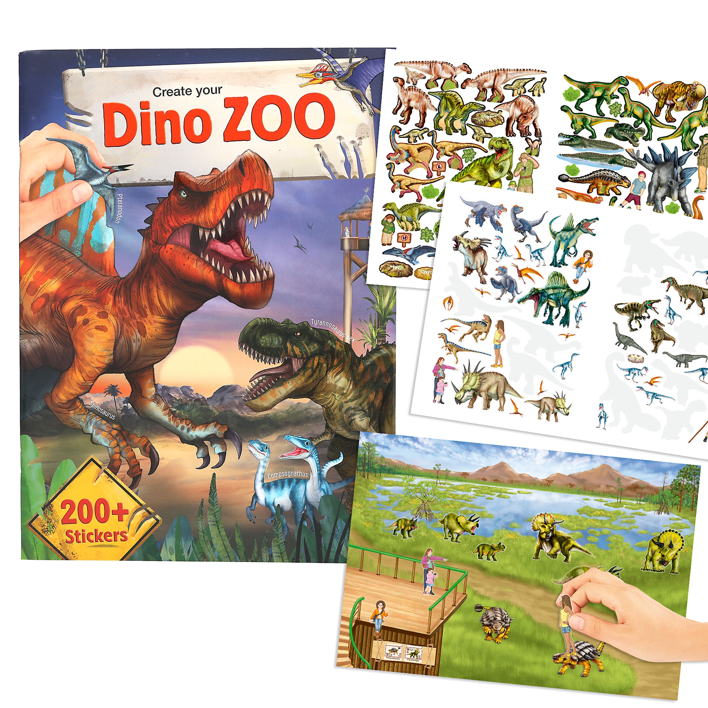 Libro crea tu Dino Zoo Dino World 1