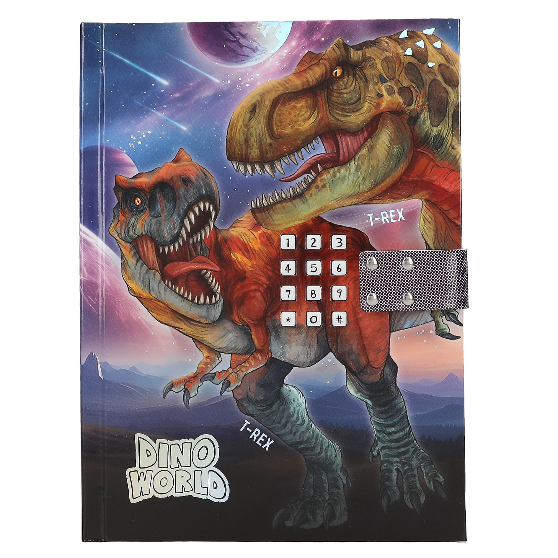 Diario con código secreto Dino World 2