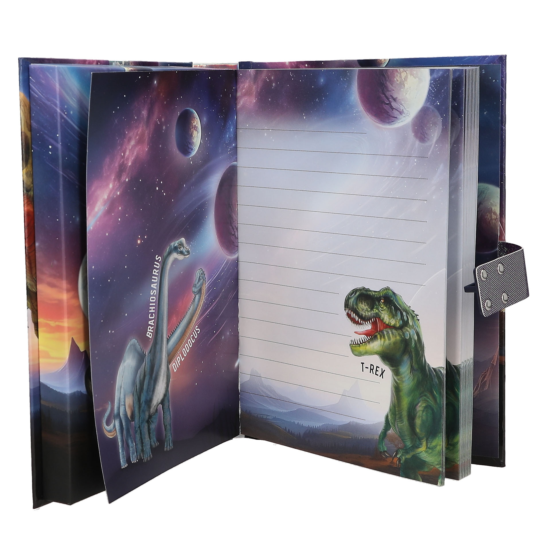 Diario con código secreto Dino World 5