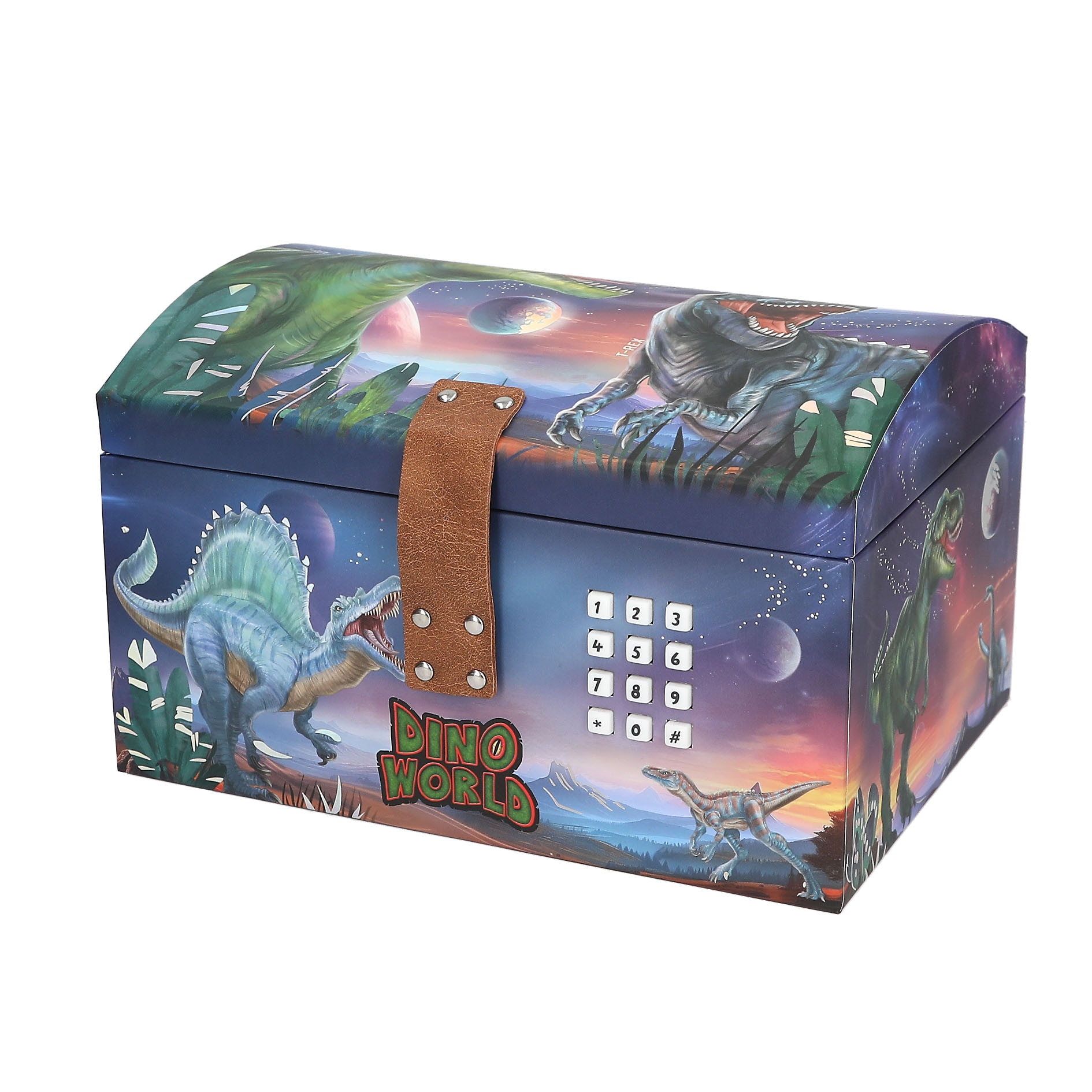 Cofre del tesoro con código Dino World 2
