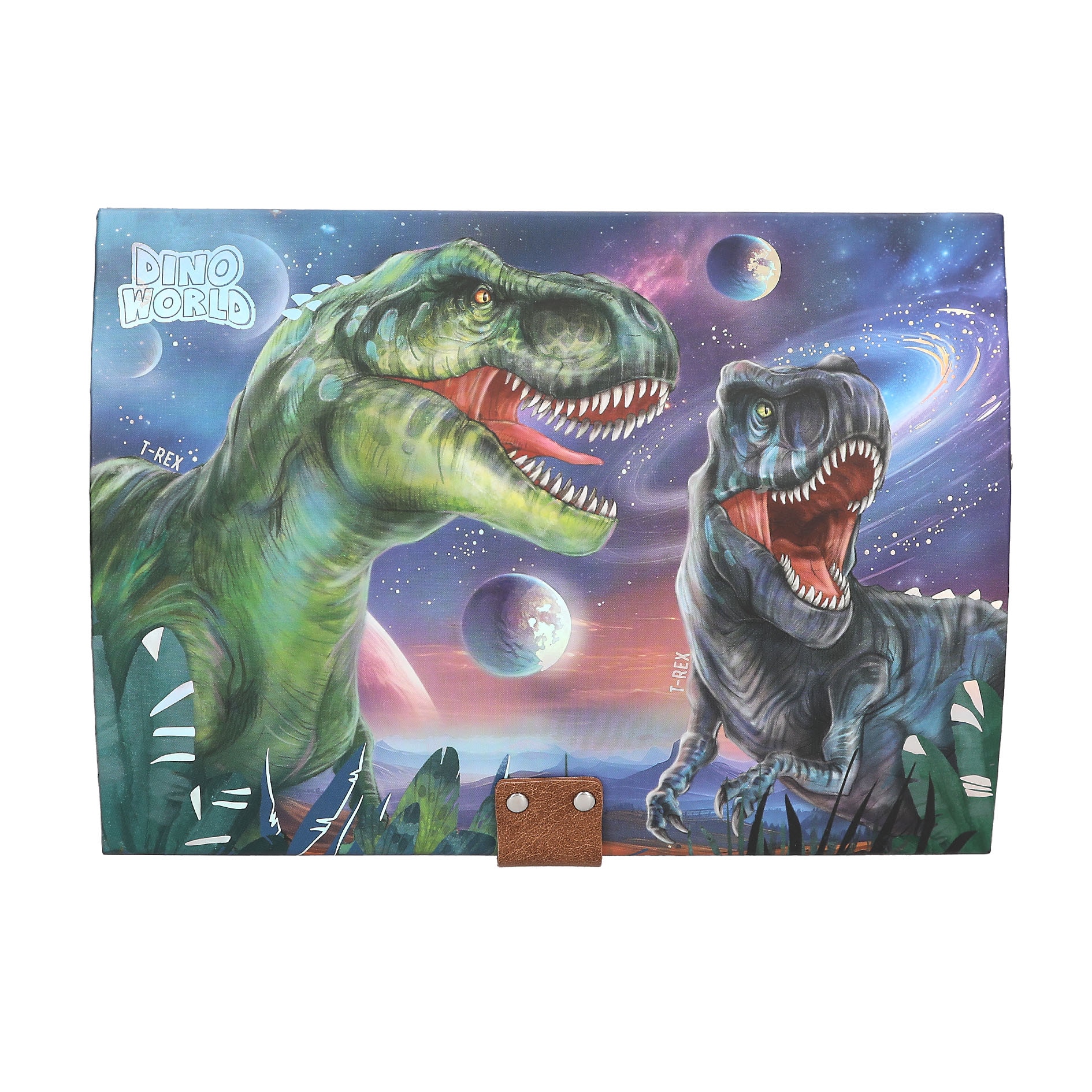 Cofre del tesoro con código Dino World 4