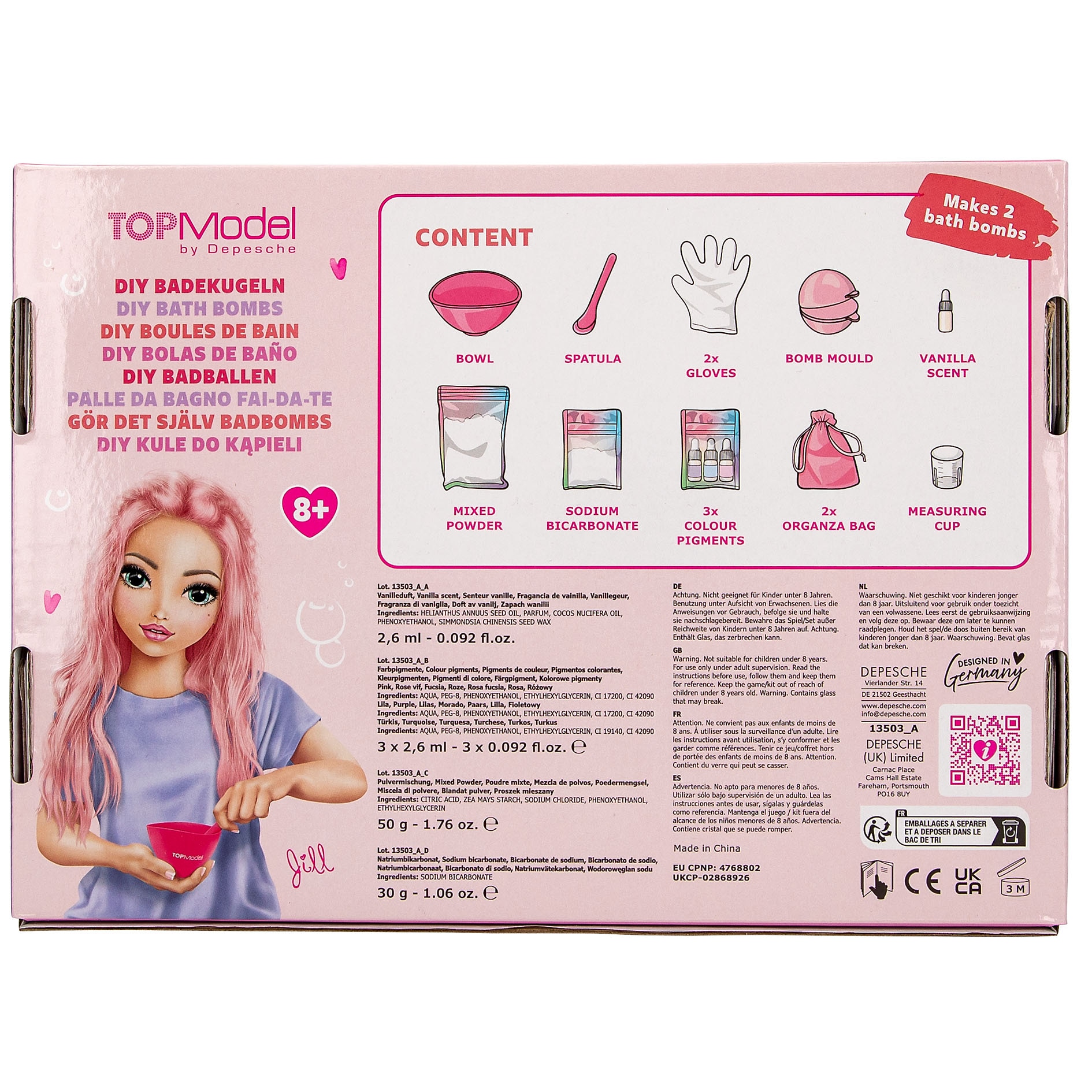 Conjunto de bombas de banho DIY TOPModel 4