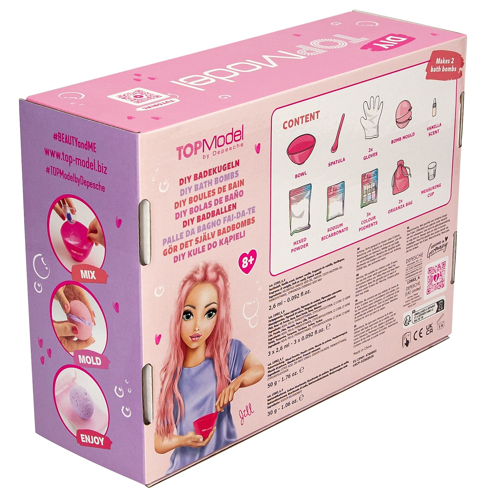 Conjunto de bombas de banho DIY TOPModel 5
