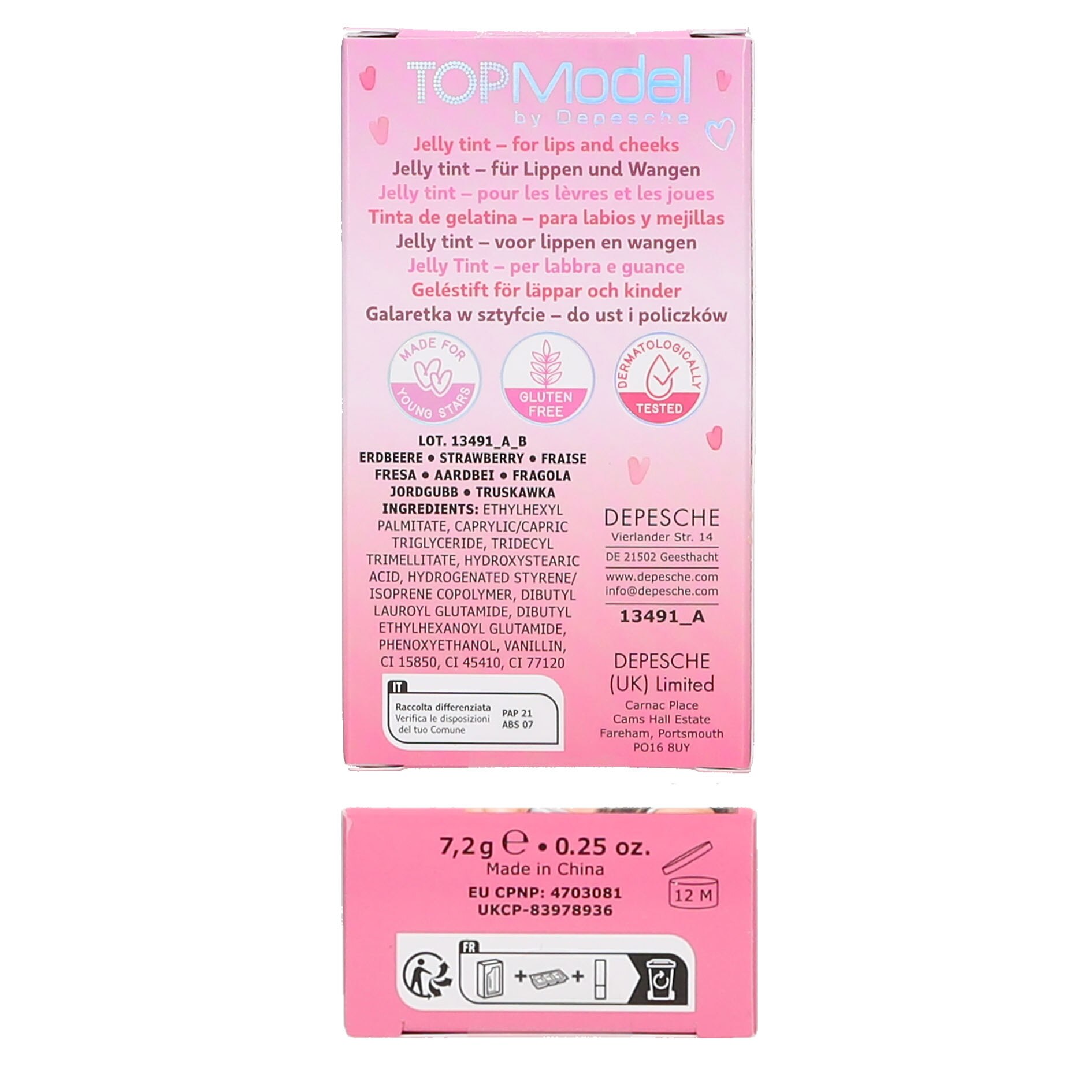 Gelatina para bochecha e labios TOPModel Sortido-5