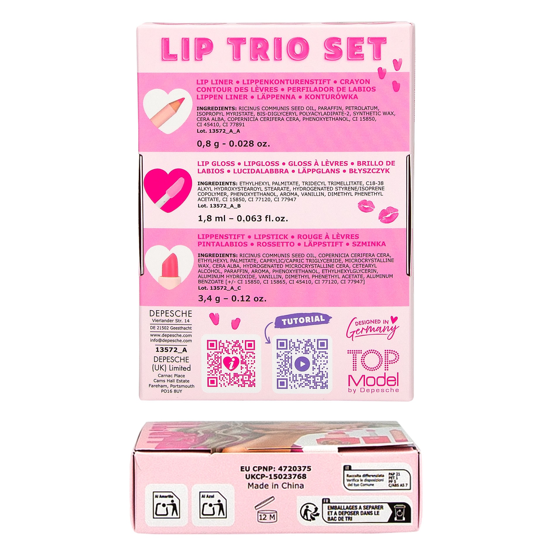 Trío de labiales TOPModel 6