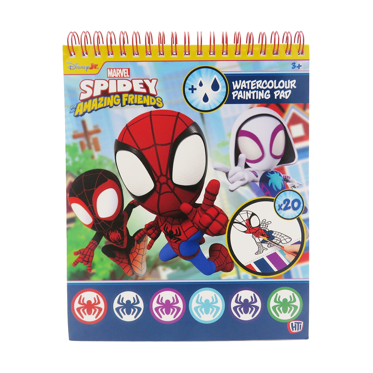 Imagen 0 de Bloc de dibujo con acuarelas Spidey CyP Brands multicolor multicolor