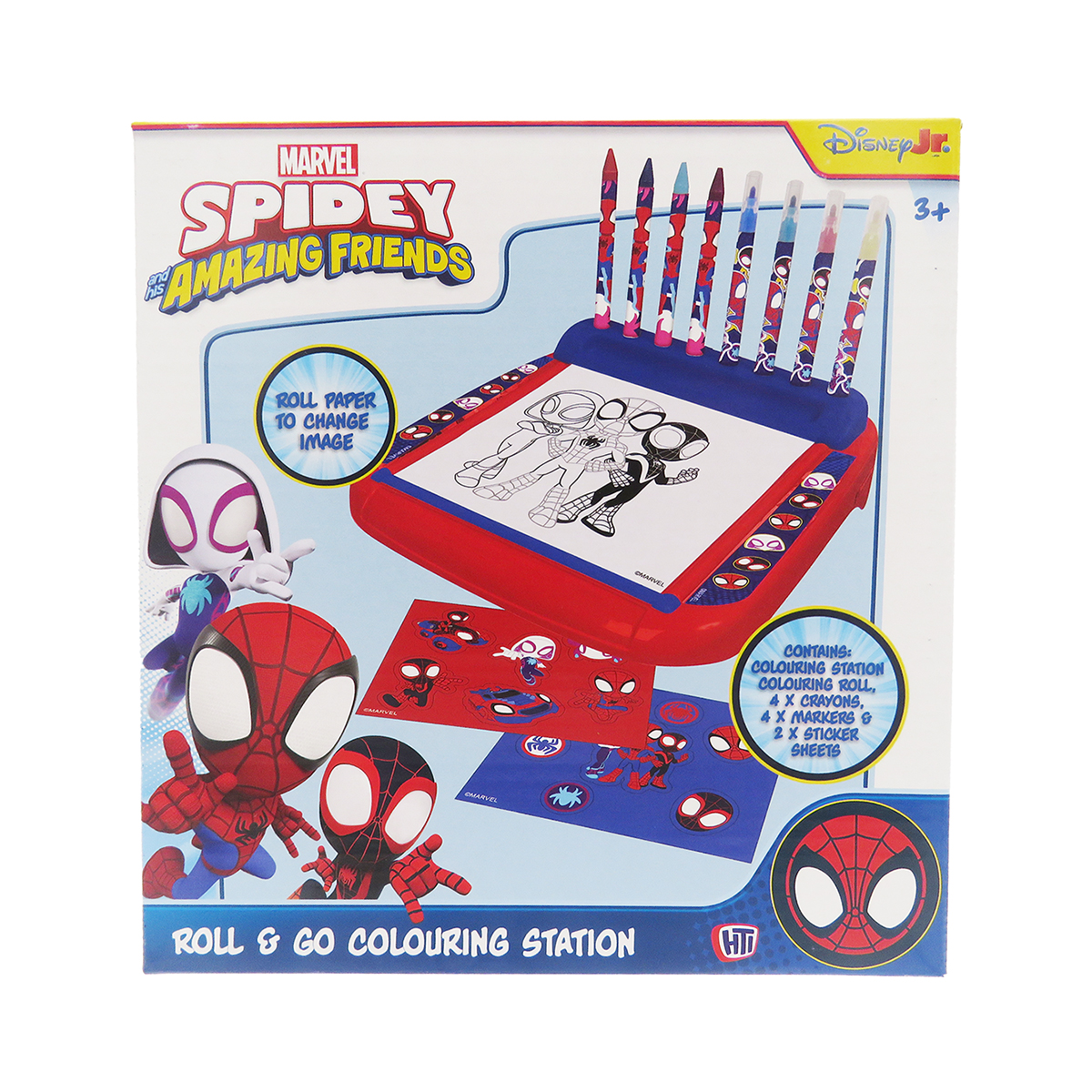 Estacion portatil de dibujo roll & go Spidey CyP Brands multicolor multicolor Multicolor-1