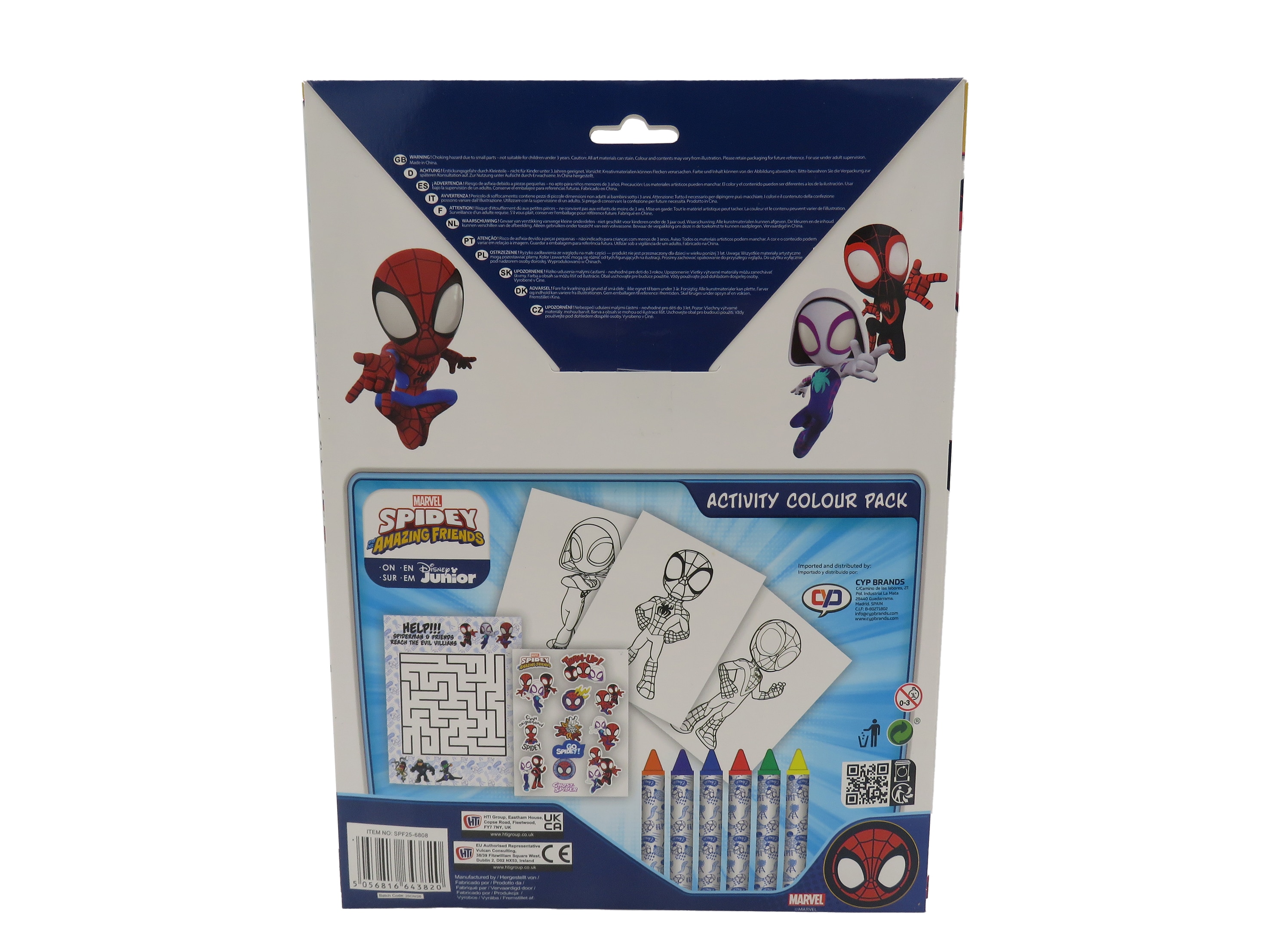 Sobre de actividades para pintar Spidey CyP Brands multicolor multicolor Multicolor-2