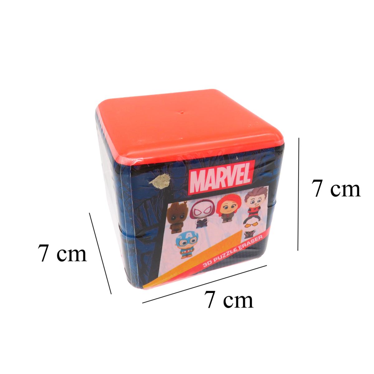 Puzzle palz capsulas dobles en dispensador con figura de goma 3d Marvel CyP Brands azul multicolor Azul / Multicolor-4