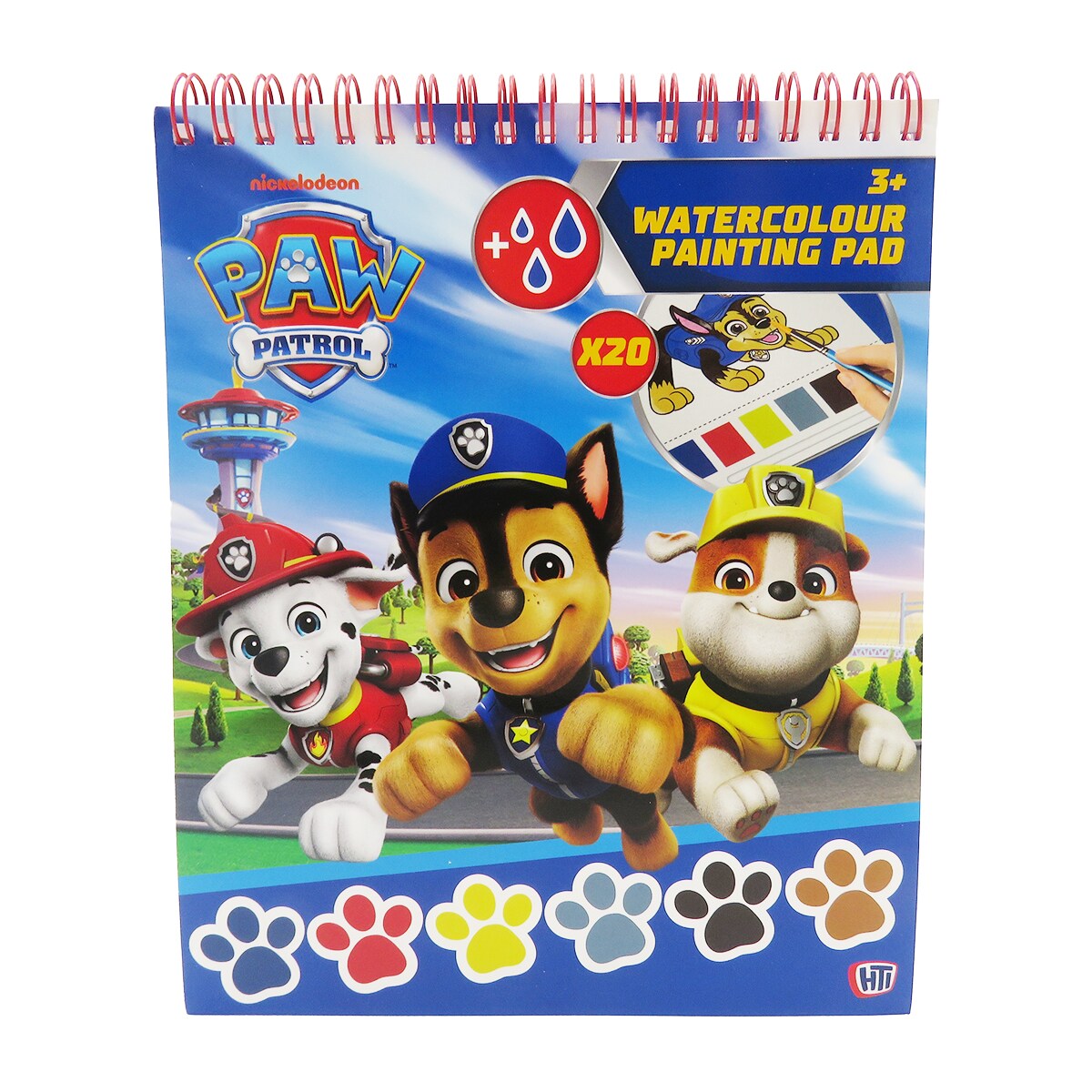 Bloc de dibujo con acuarelas Paw Patrol CyP Brands azul multicolor Azul / Multicolor-1
