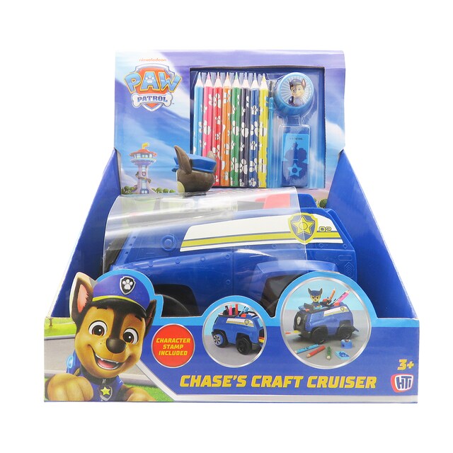 Imagen 0 de Coche de Chese con accesorios para colorear Paw Patrol CyP Brands azul multicolor
