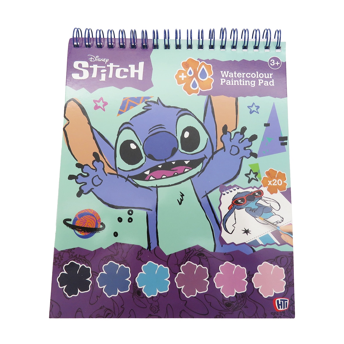 Imagen 0 de Bloc de dibujo con acuarelas Stitch CyP Brands multicolor multicolor