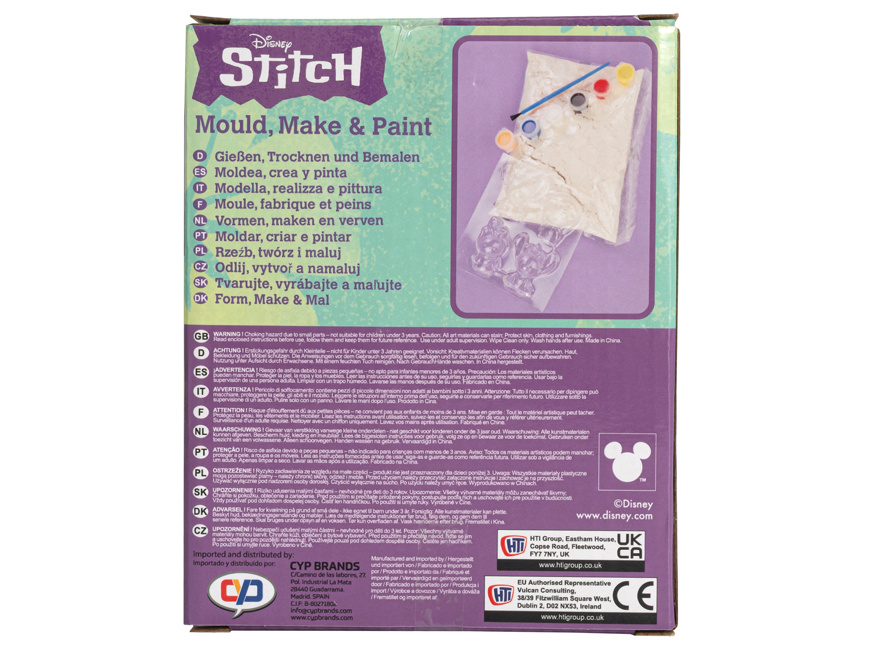 Set de escayola para moldear y pintar Stitch CyP Brands multicolor multicolor Multicolor-4