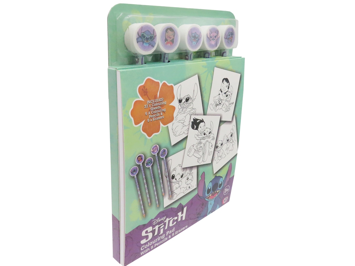 Libro de colorear con lapices de goma Stitch CyP Brands multicolor Multicolor-3