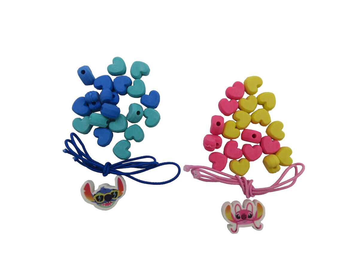 Pulseiras da amizade com mini borrachas Stitch CyP Brands multicoloridas Multicolor-2