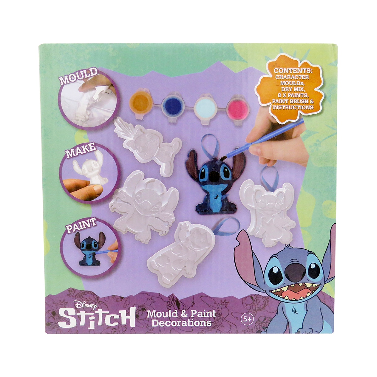 Imagen 0 de Set grande de escayola para moldear y pintar Stitch CyP Brands multicolor