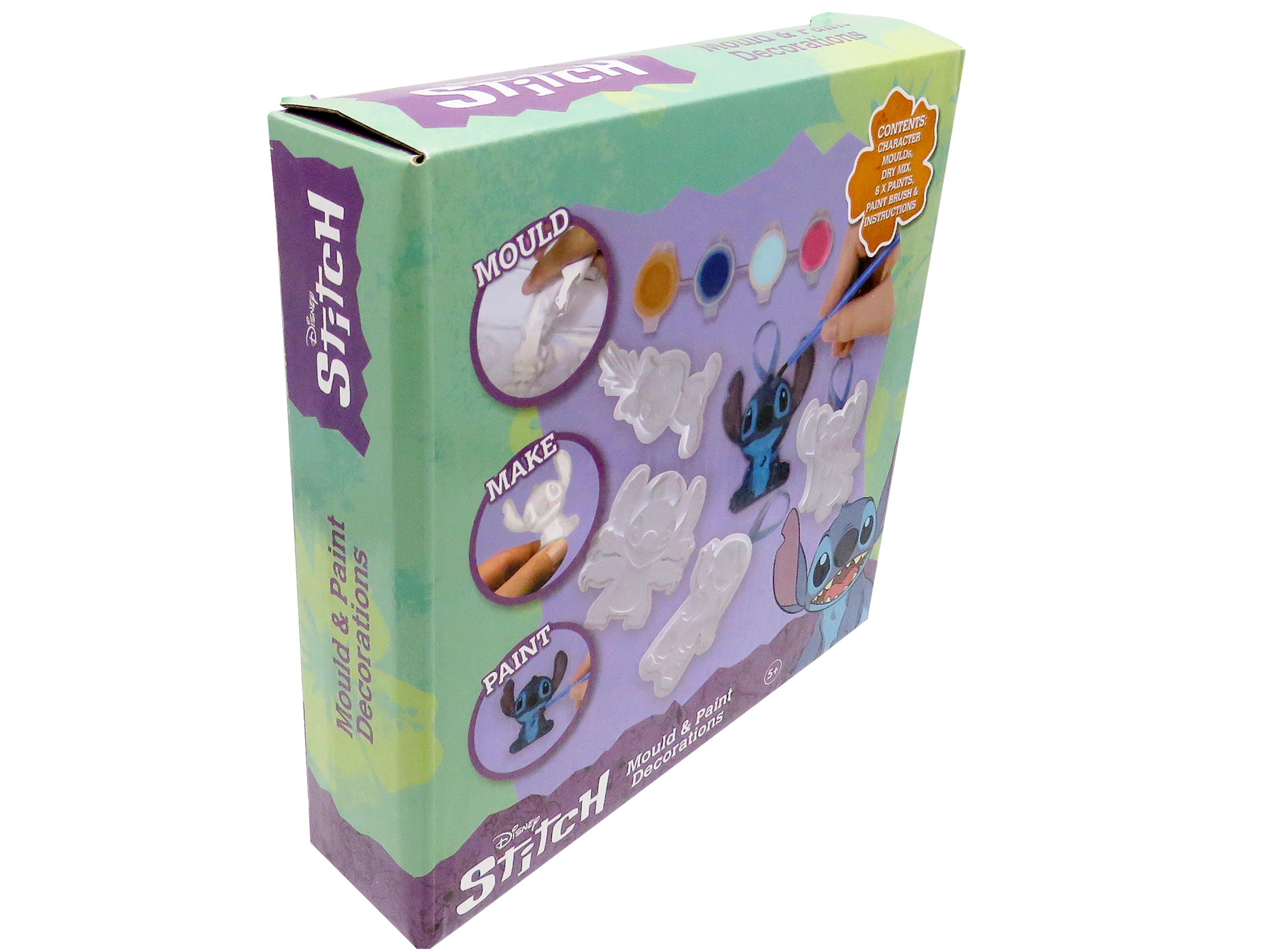 Conjunto grande de moldagem e pintura em gesso Stitch CyP Brands multicolorido Multicolor-2