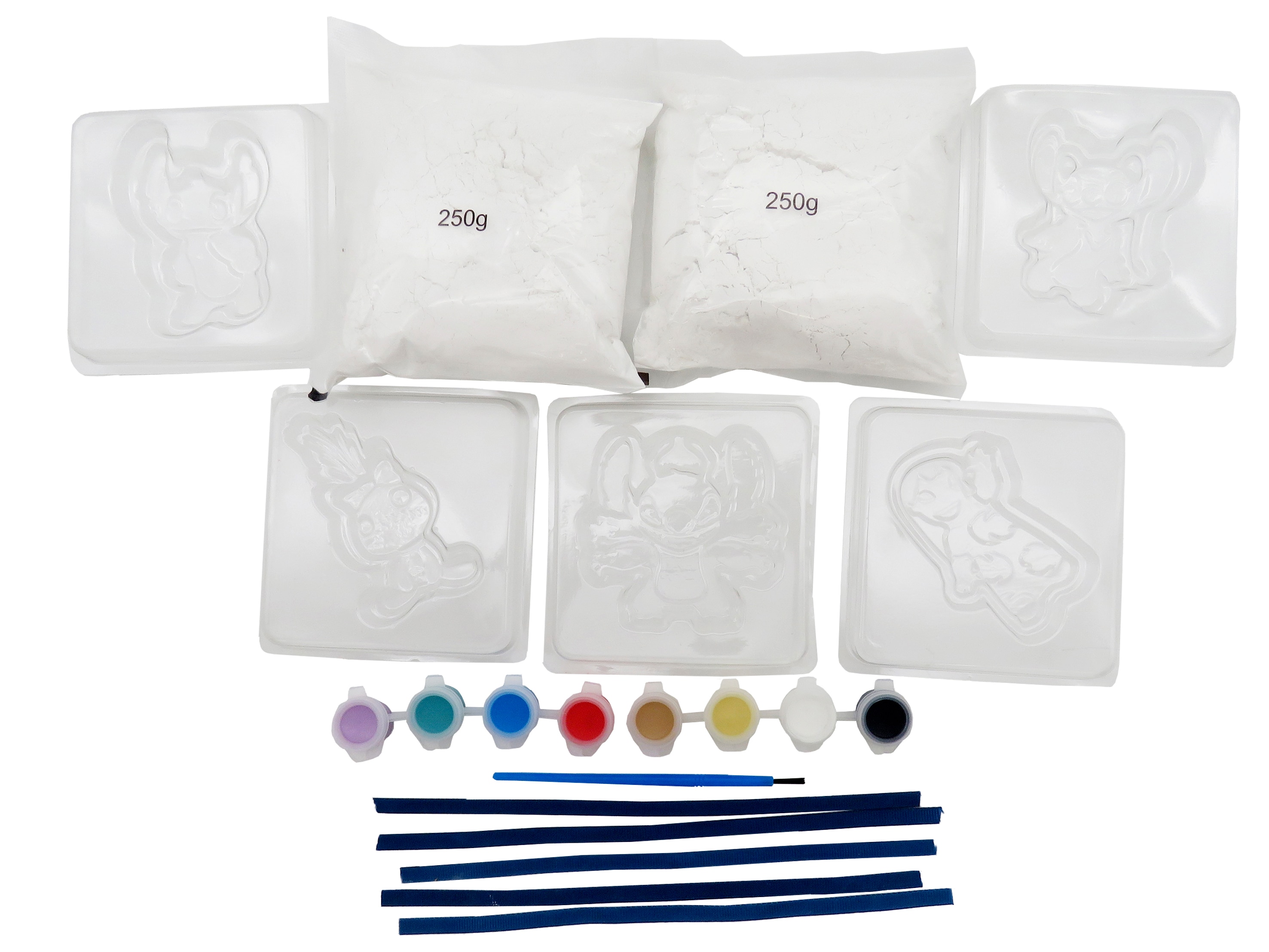 Conjunto grande de moldagem e pintura em gesso Stitch CyP Brands multicolorido Multicolor-3