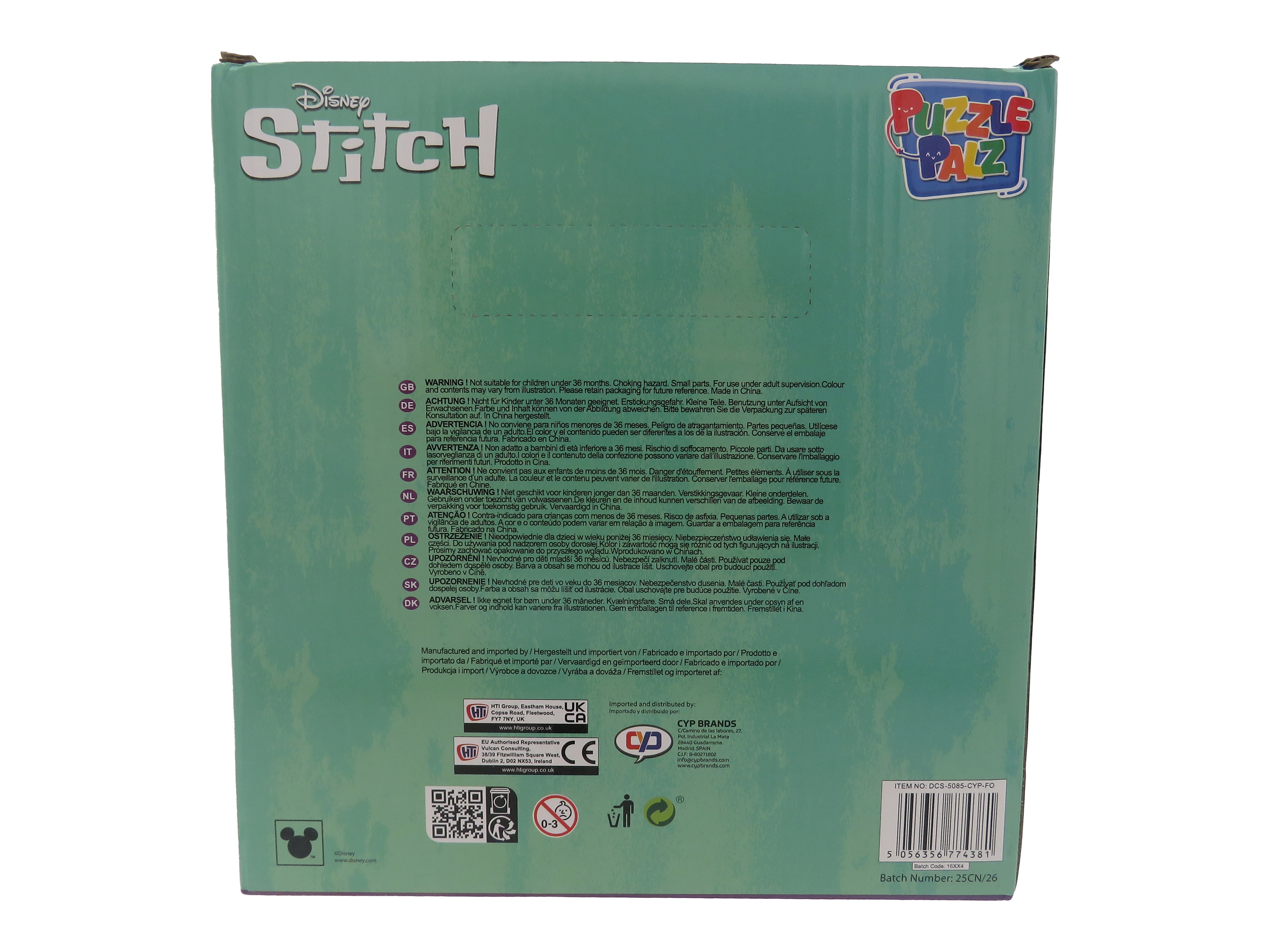 Puzzle palz capsulas dobles con dispensador Stitch CyP Brands surtido Multicolor-3