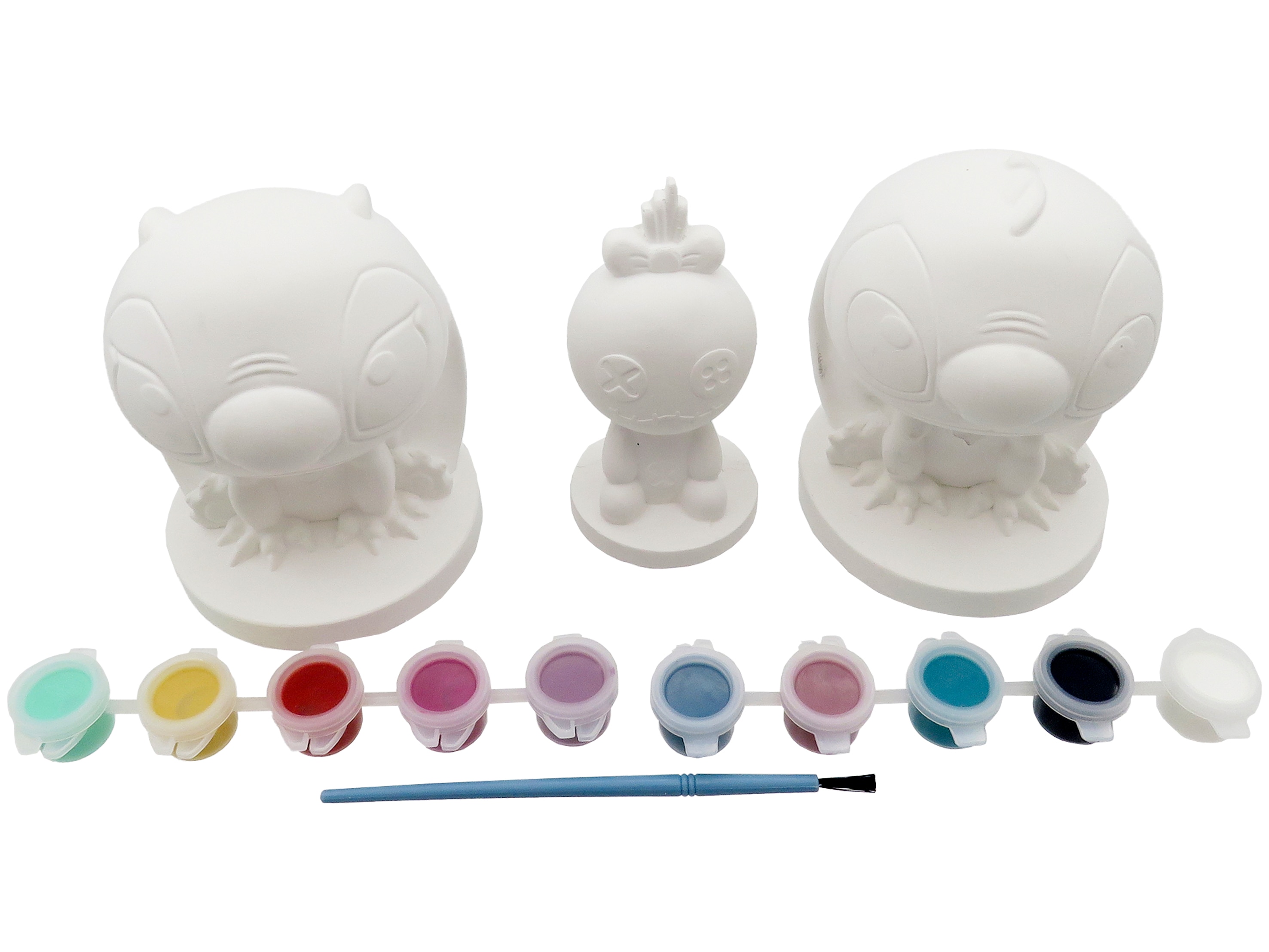 Set de 3 figuras de escayola para pintar Stitch CyP Brands multicolor Multicolor-2