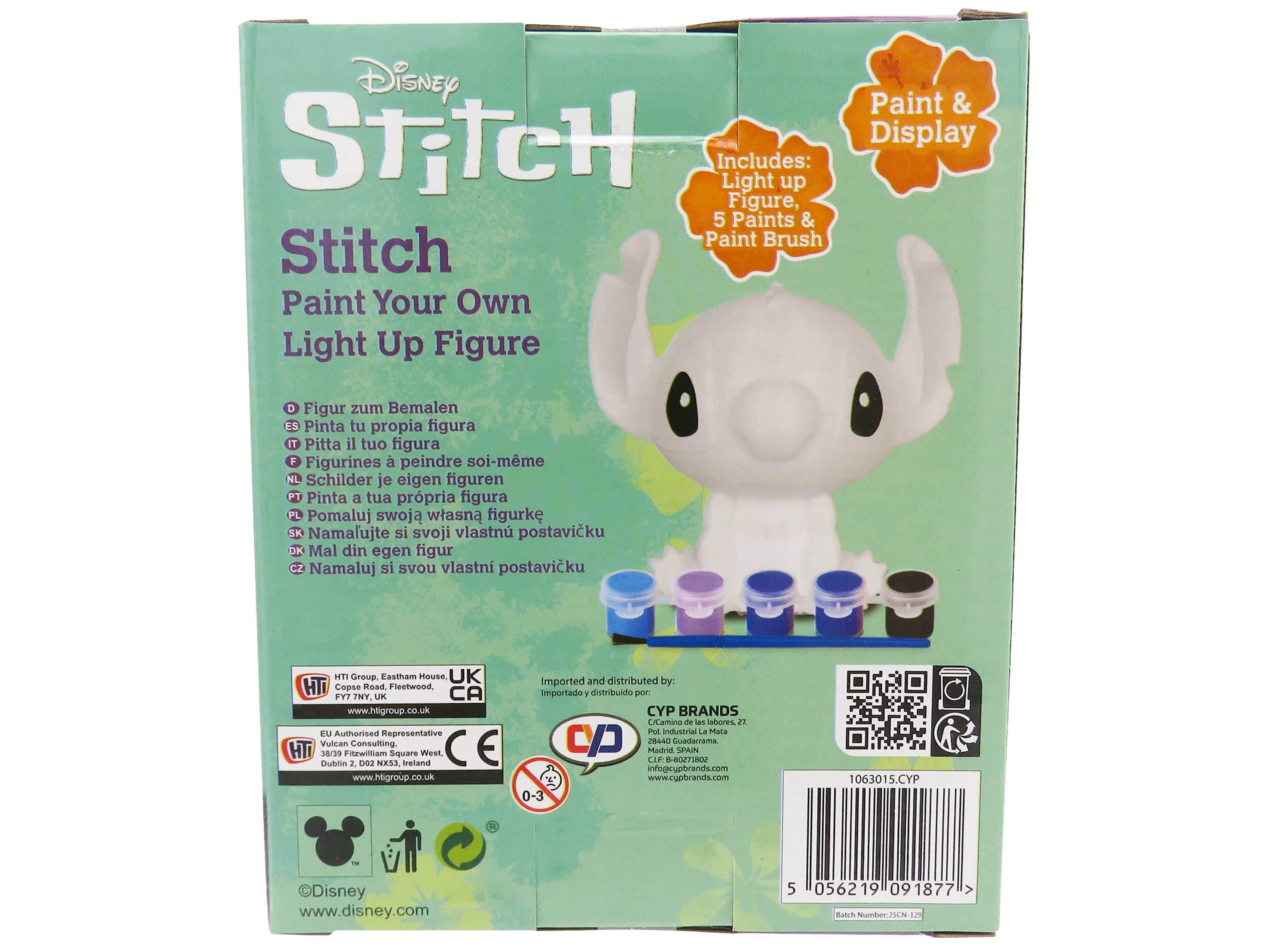 Lapara 3d para pintar Stitch CyP Brands multicolor Multicolor-5