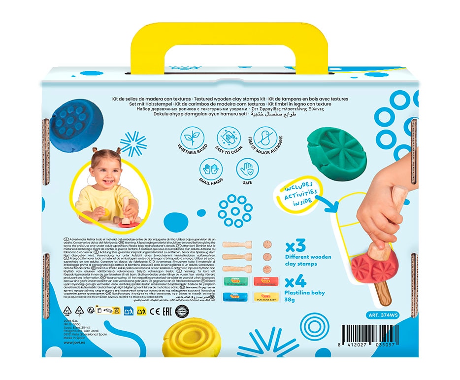 Primero Kit Baby Plasticina e Estampadores Jovi Multicolor Multicolor-2