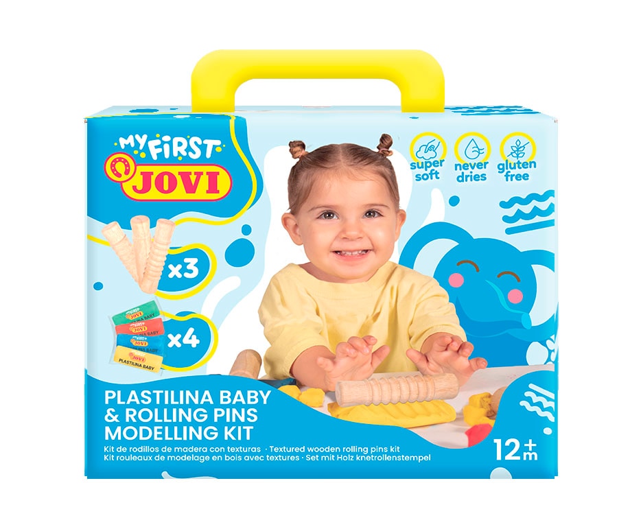 Primer kit Baby plastilina y rodillos Jovi Multicolor Multicolor-1