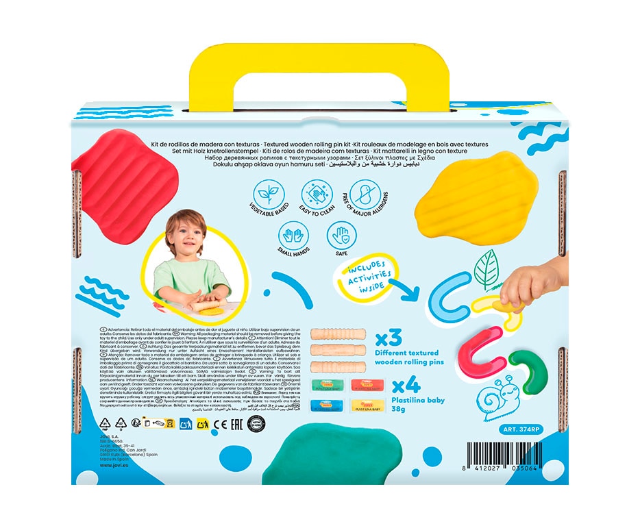 Primer kit Baby plastilina y rodillos Jovi Multicolor Multicolor-2