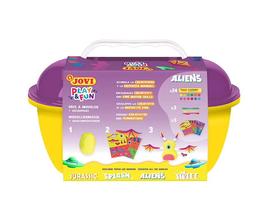 Cofre plastilina Aliens Jovi Multicolor Multicolor-2