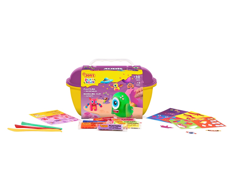 Cofre plastilina Aliens Jovi Multicolor Multicolor-3