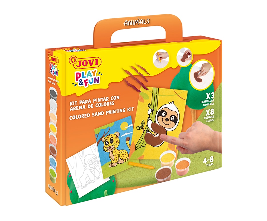 PLAY & FUN Kit Pinta con arena Animals Jovi Multicolor Multicolor-4