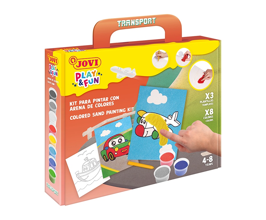 PLAY & FUN Kit Pinta con arena Transports Jovi Multicolor Multicolor-3