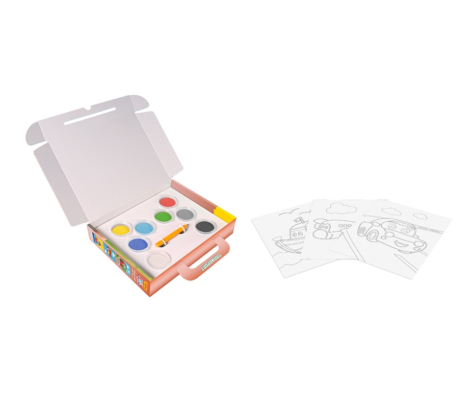 PLAY & FUN Kit Pinta con arena Transports Jovi Multicolor Multicolor-4