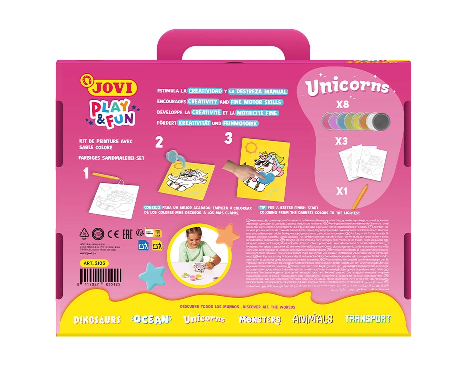 PLAY & FUN Kit Pinta con arena Unicorns Jovi Multicolor Multicolor-2