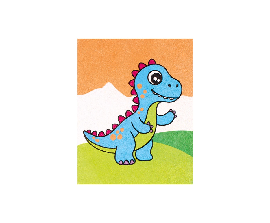 PLAY & FUN Kit Pinta con arena Dinosaurs Jovi Multicolor Multicolor-7