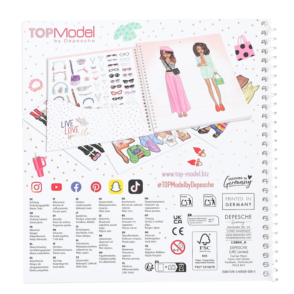 Libro Dress me up TOPModel 3