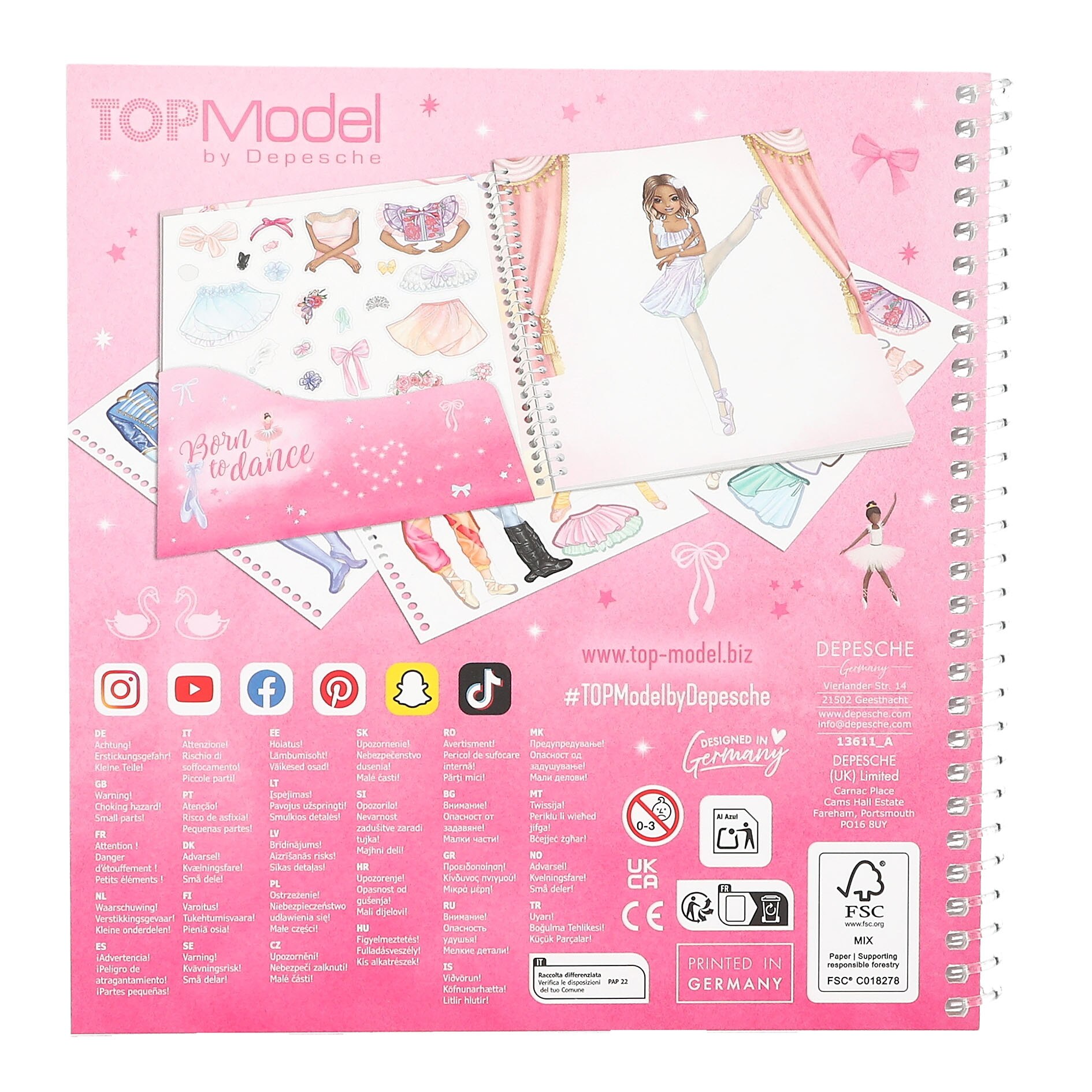 Libro dress me up ballet TOPModel 4