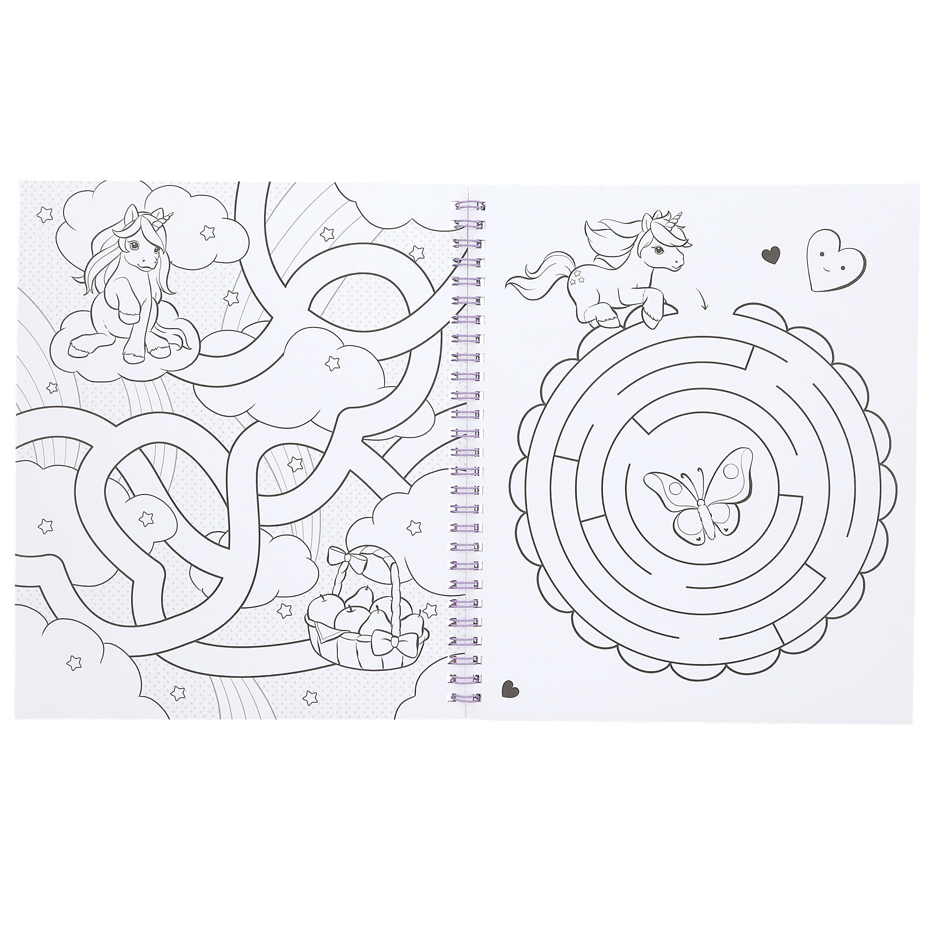 Libro de colorear unicornios Ylvi 3