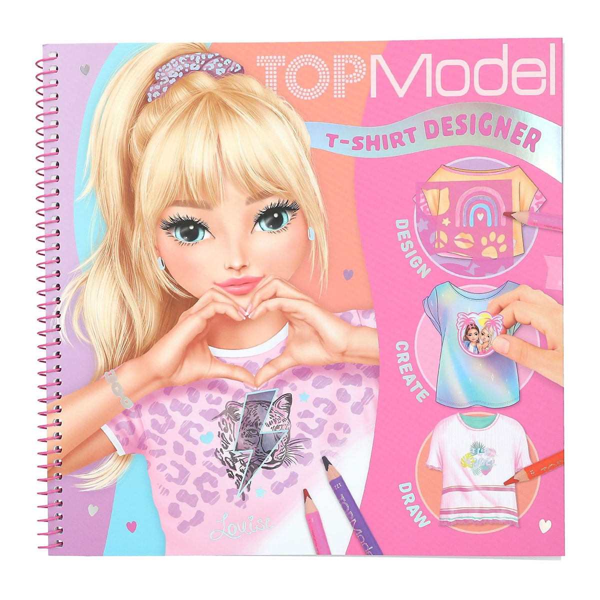 Libro colorear T-shirt TOPModel 1